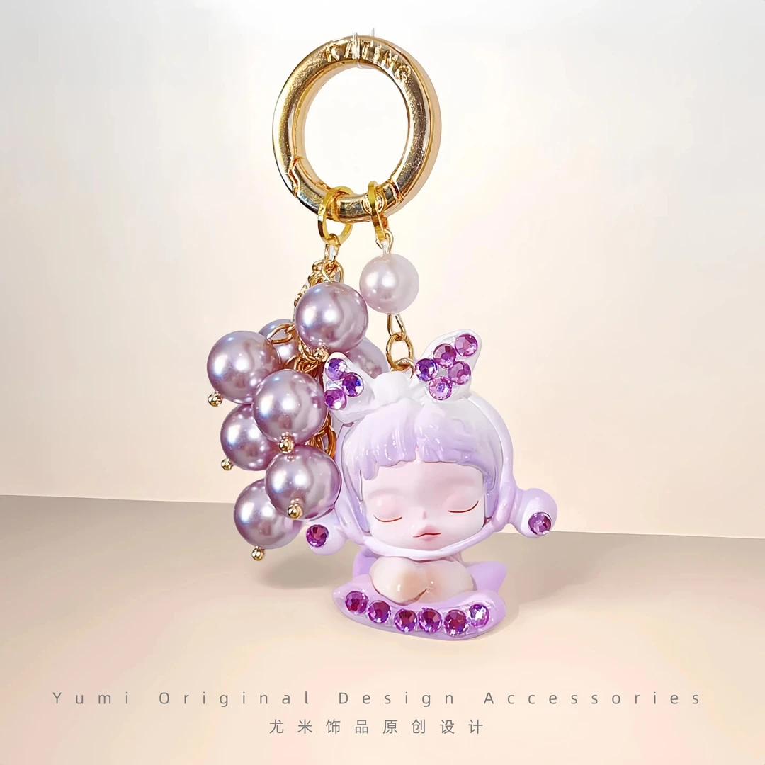 尤米创意改娃温度2025夏季新款可爱挂绳手机链钥匙扣挂件自惬意