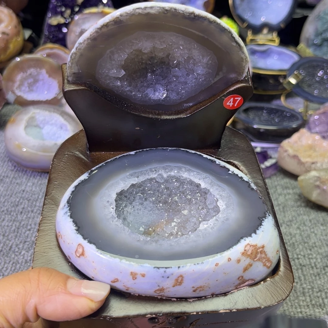 未镶嵌紫晶摆件水晶