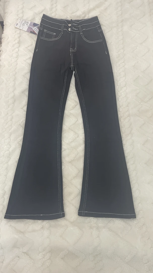 黑色微喇裤 数量不多