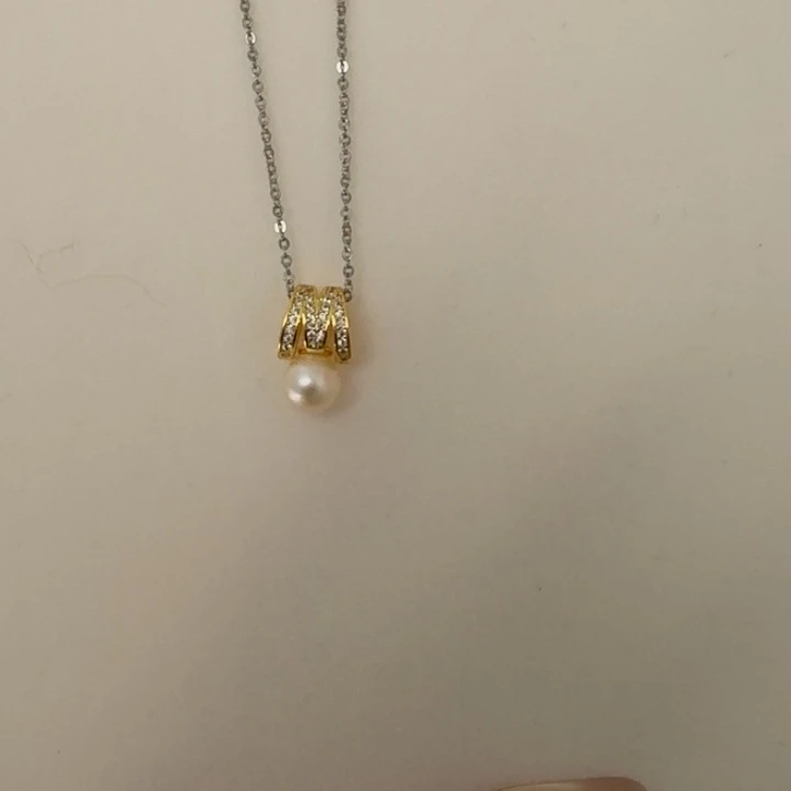海水珍珠颈饰银S925镶嵌51号