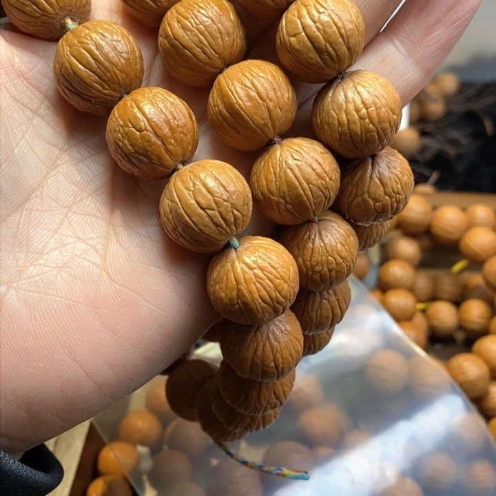 手串猴头核桃狠*單聚宝盆微瑕3条
