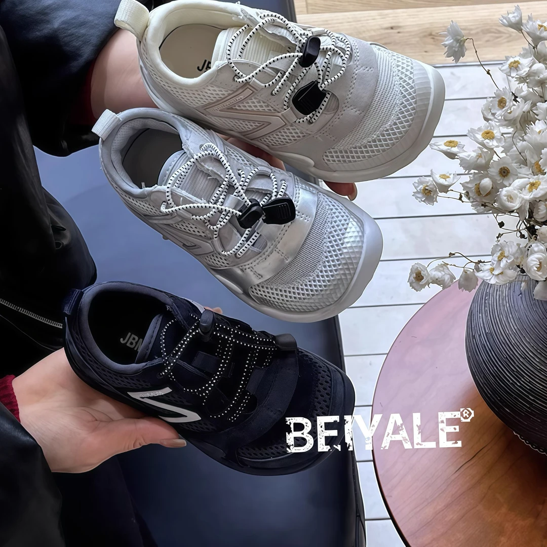 儿童运动鞋高街户外韩范痞帅男童鞋6-12岁潮款女童网面透气鞋子