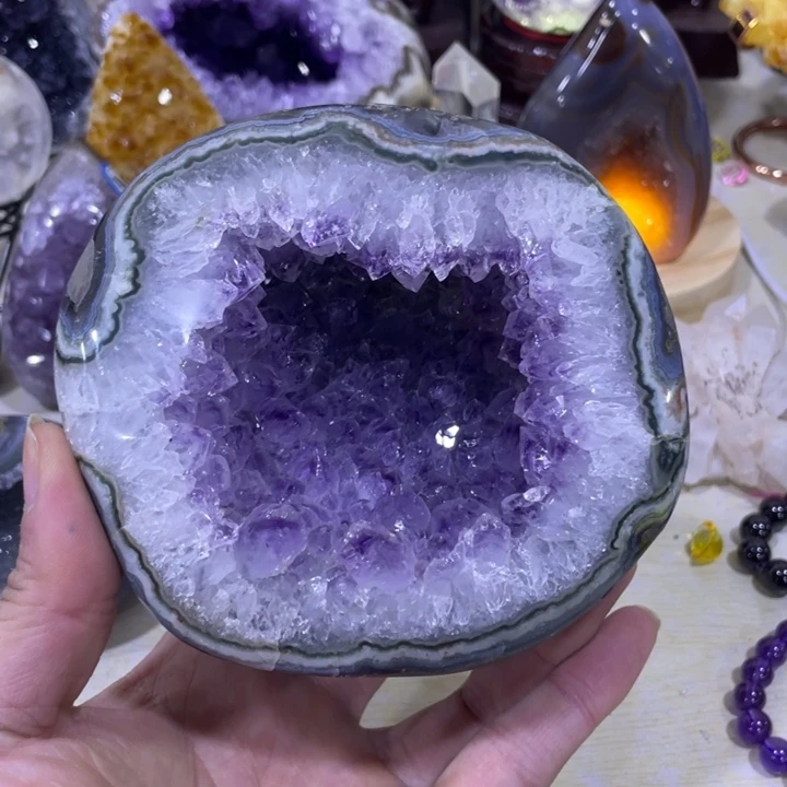 紫晶钱袋子未镶嵌