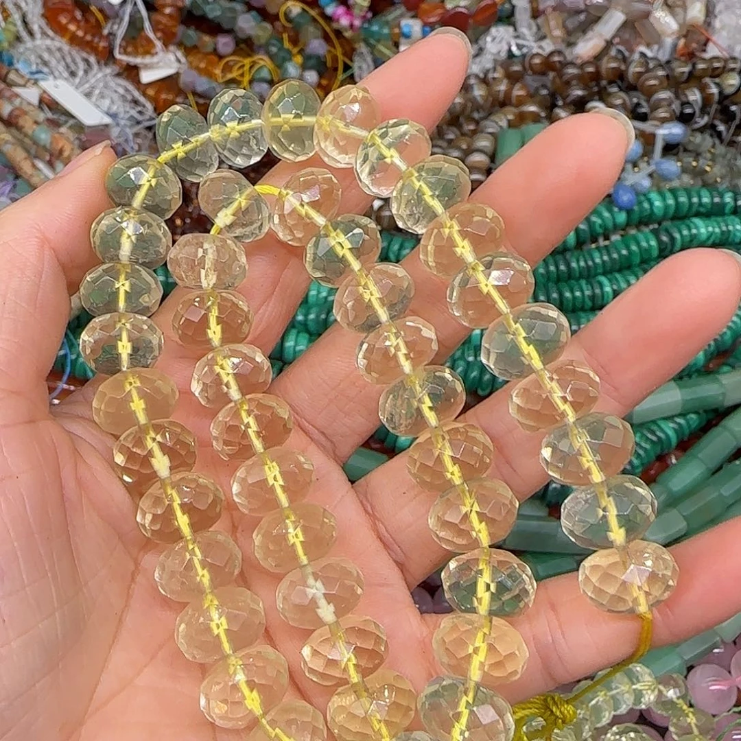 玛瑙/玉髓合金珠宝半成品丁*黄水晶拍两99发一条