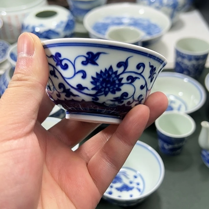 邂***逅微瑕柴窑缠枝花卉花鸟