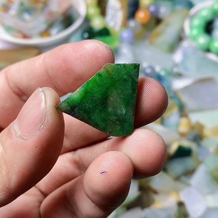 翡翠散珠天然翡翠A货