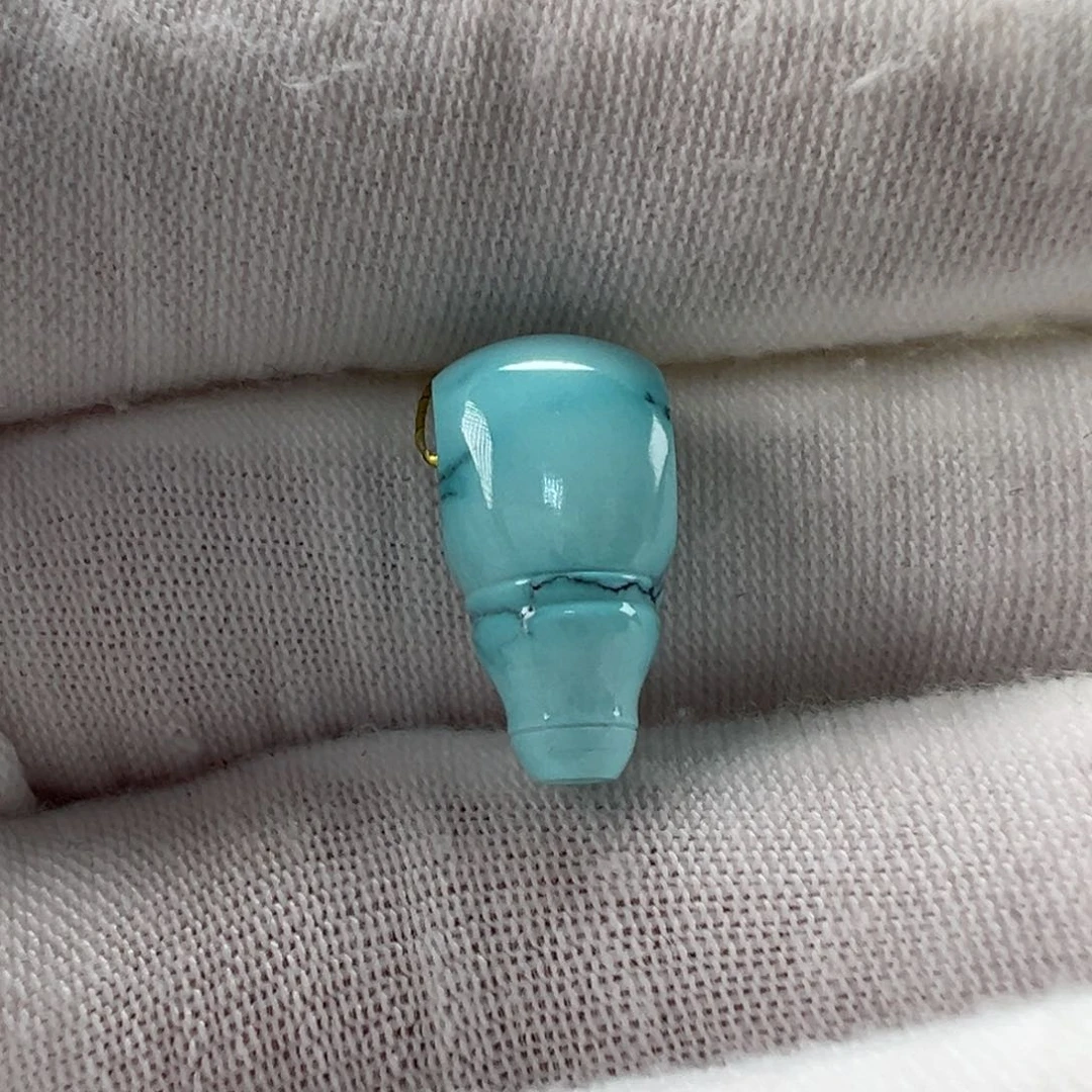 未镶嵌绿松石三通8.3mm