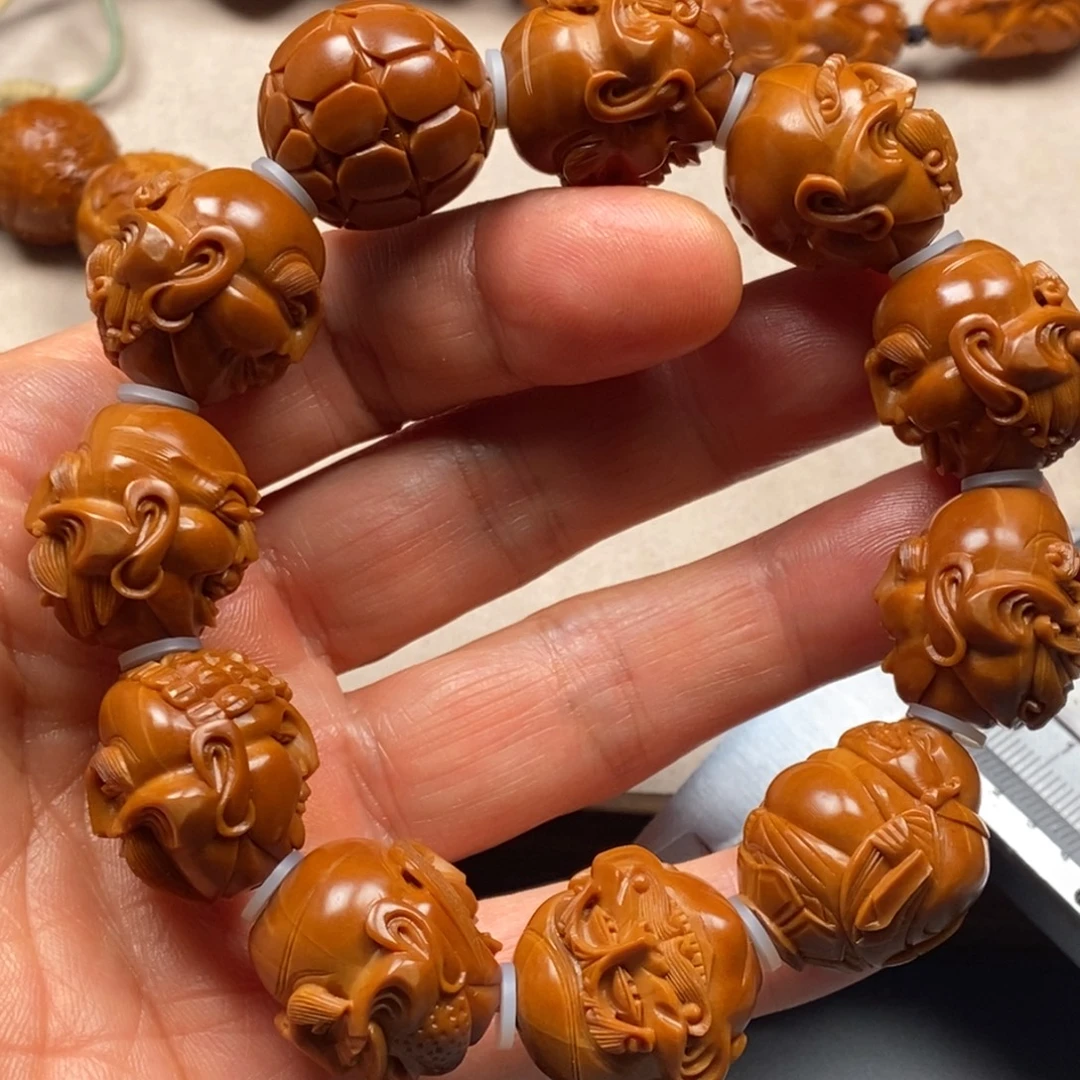 小****橄榄核手串/手链2.2铁核殷派十八罗汉