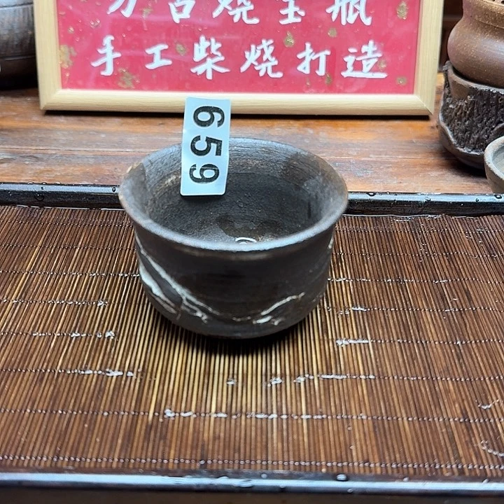 纯手工制作粗陶茶具自****）