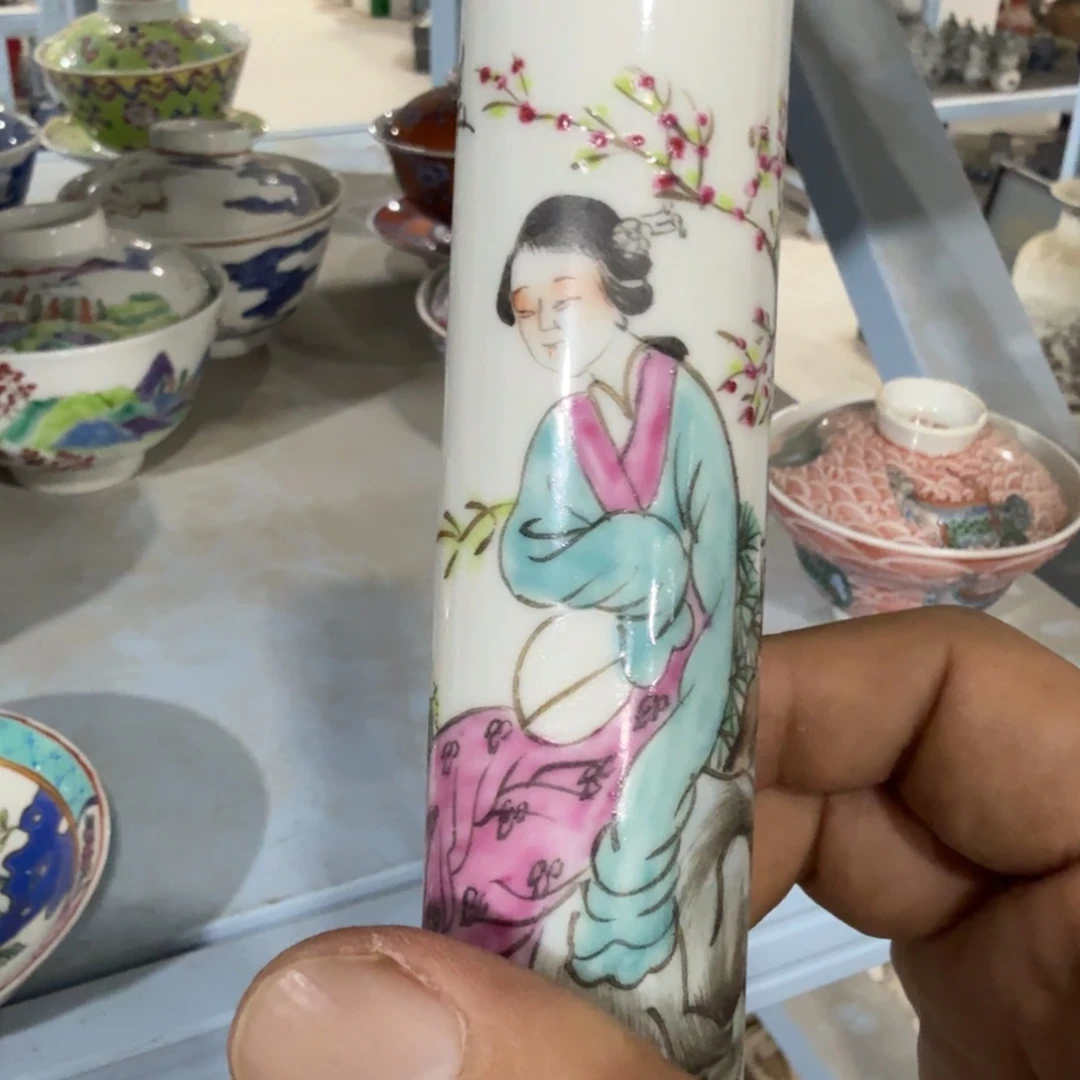 瓷片摆件手绘瓷器全部处理