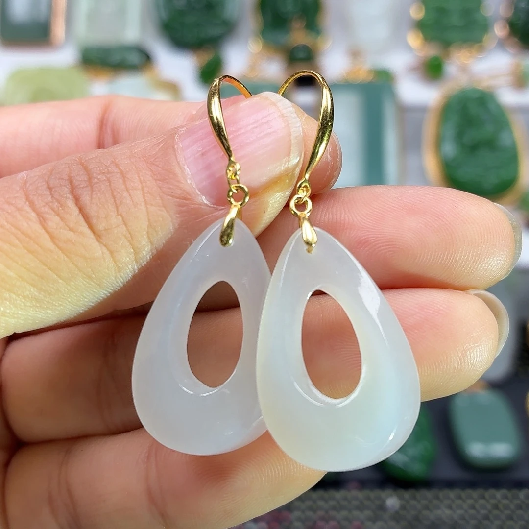 颈饰银S925镶嵌和田玉