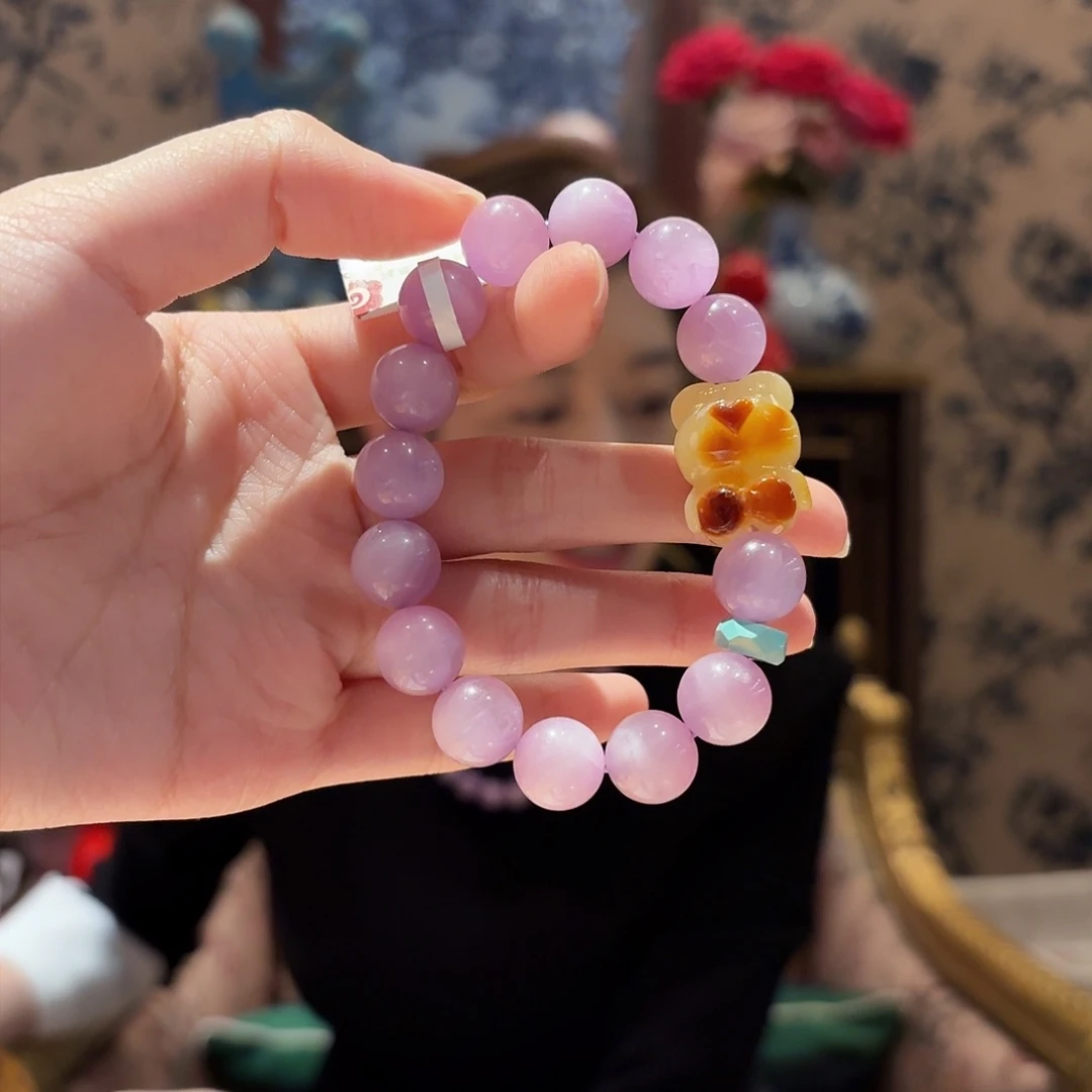 锂辉石手串未镶嵌