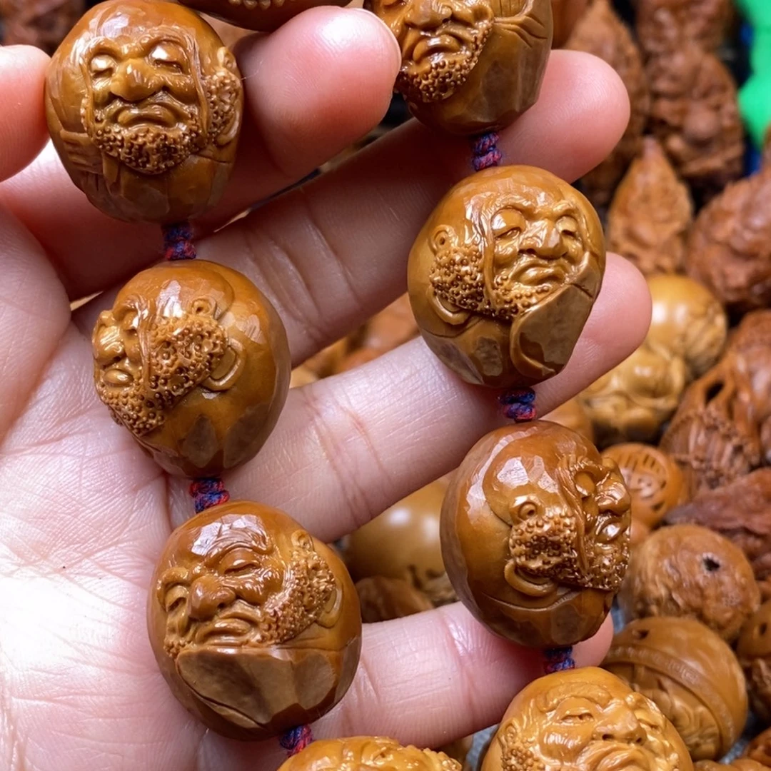 橄榄核手串/手链2.3-2.4包衣达摩头手串