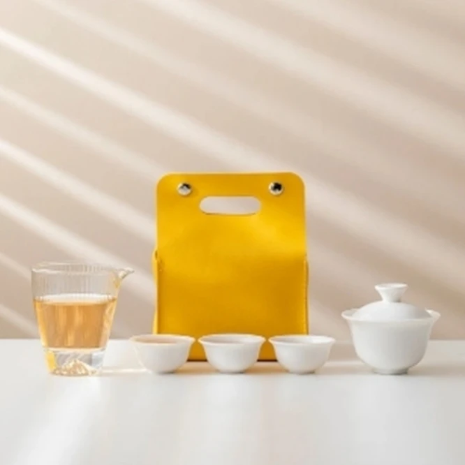 单盖碗三杯加公道杯旅行茶具 G1283