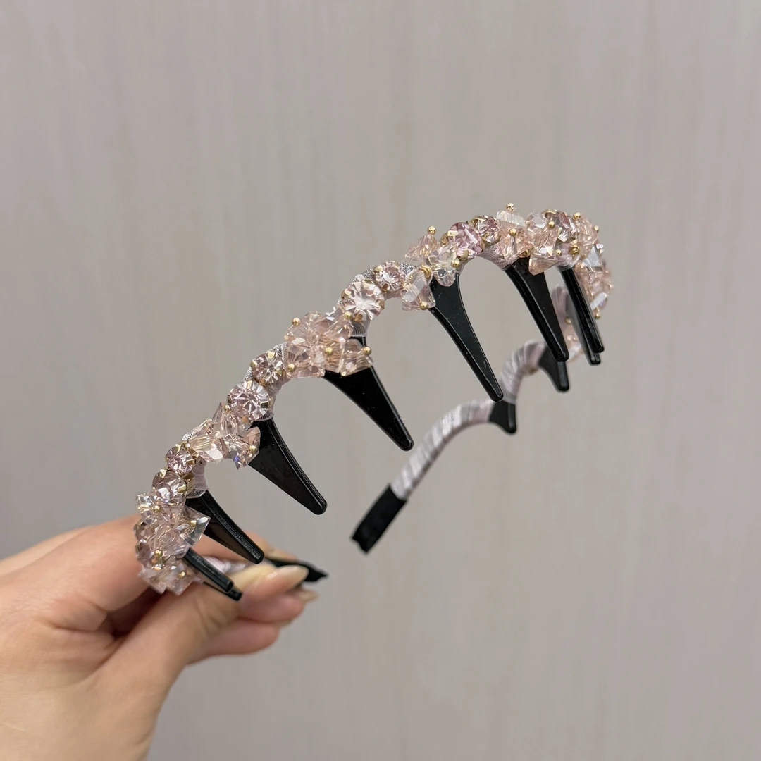 A400时尚百搭粉色晶晶超闪梦幻仙女发箍