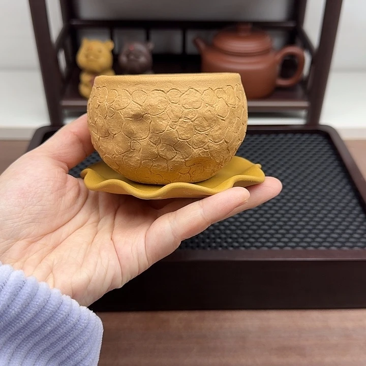 段泥茶案欣怡手制全手工供春主人杯