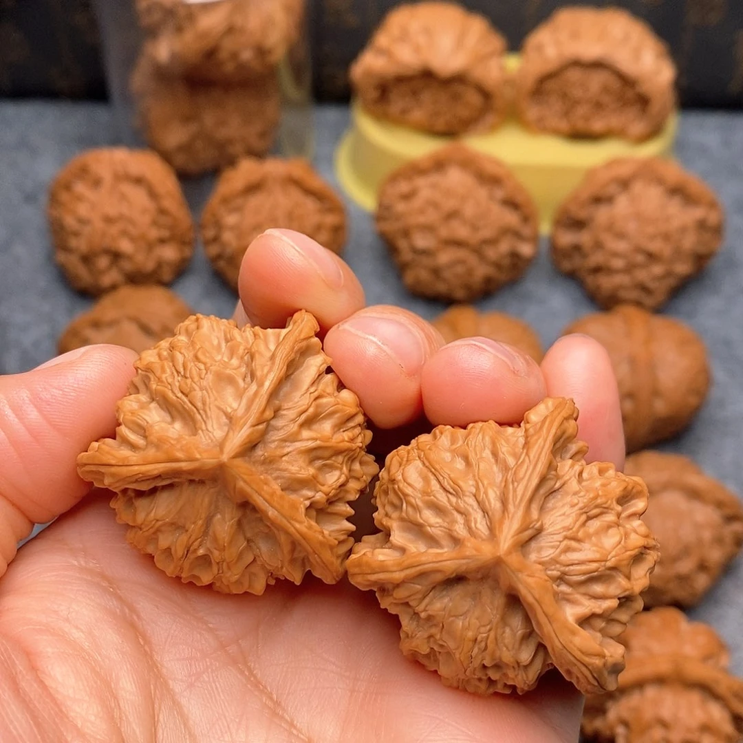 文玩核桃把件三棱正本36全品