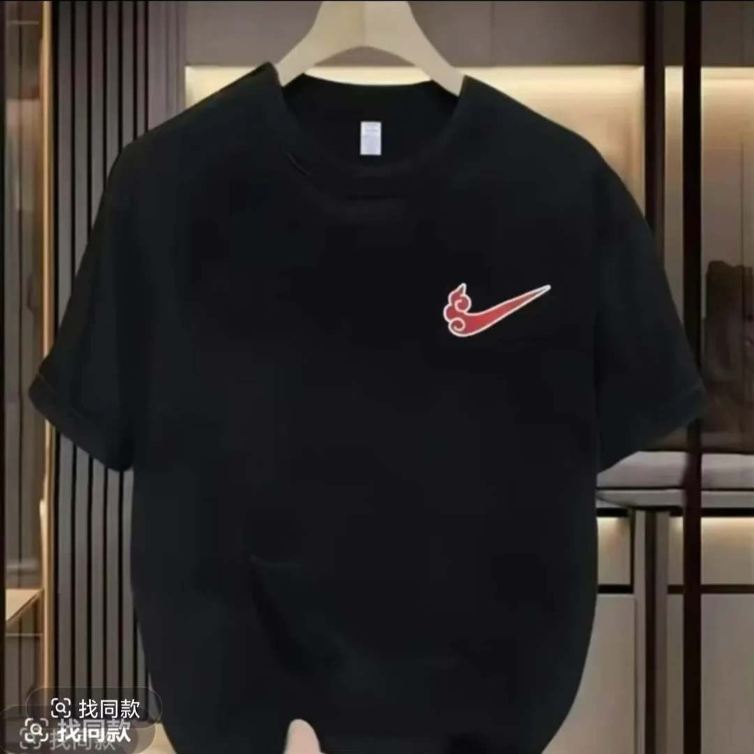 【一折粉丝福利】夏季潮牌男女同款百搭圆领T恤