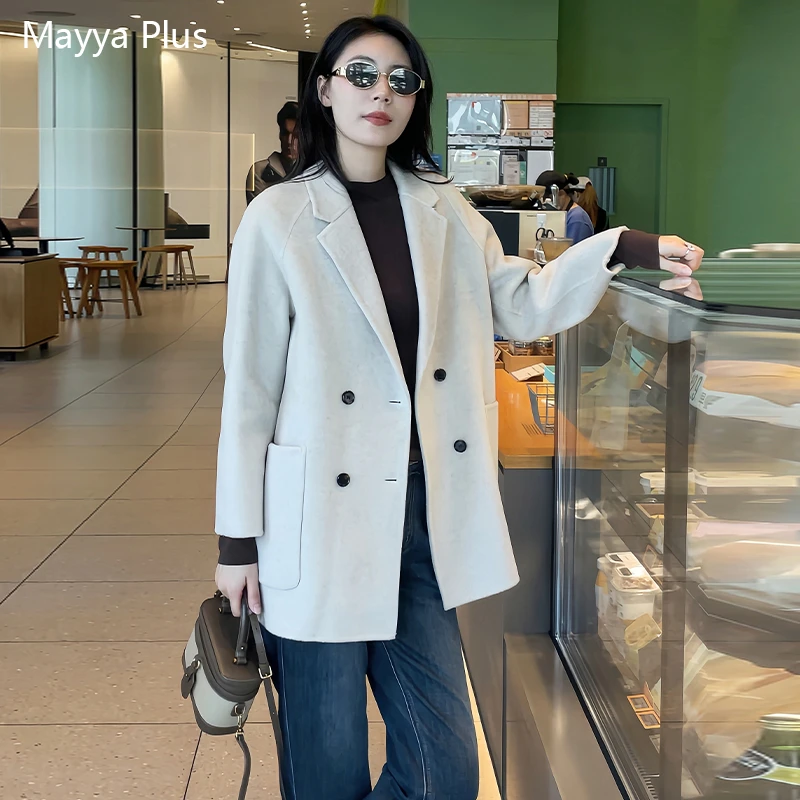 【米兰冬日】麦芽定制时尚百搭绵羊毛女装禅意仙气飘飘大衣32536959