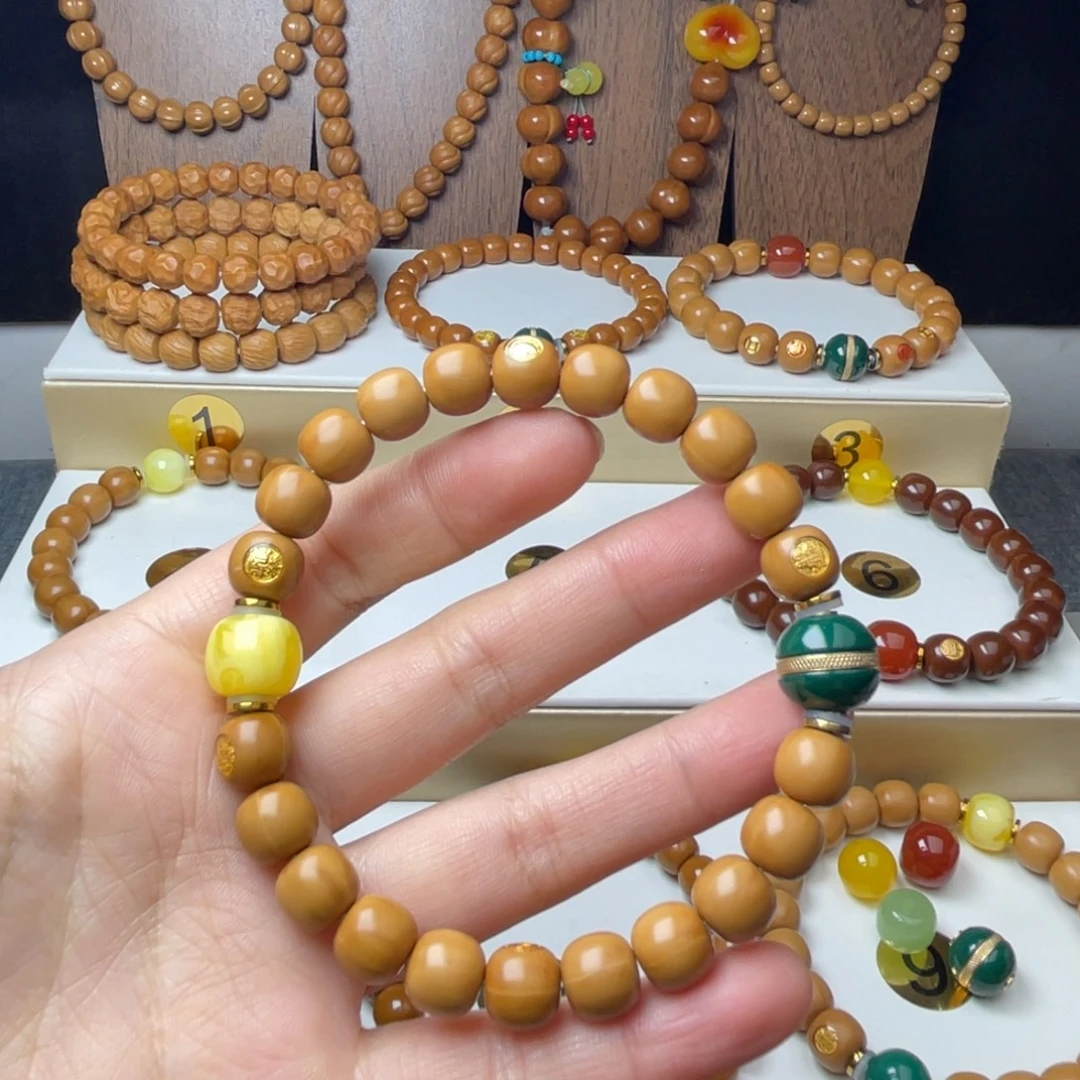 失***辉猴头核桃手串猴头全品无暇手串