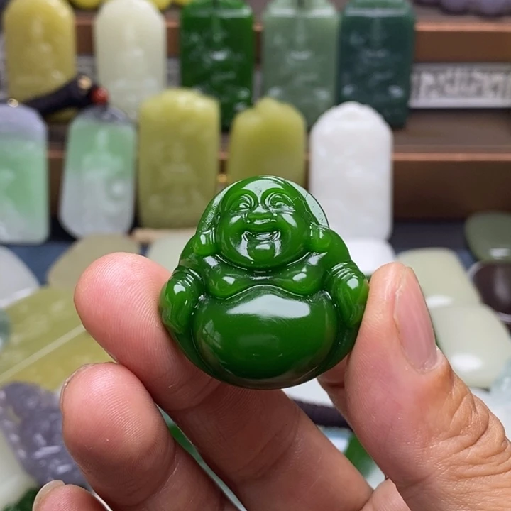 吊坠(不含链)未镶嵌和田玉小*儿