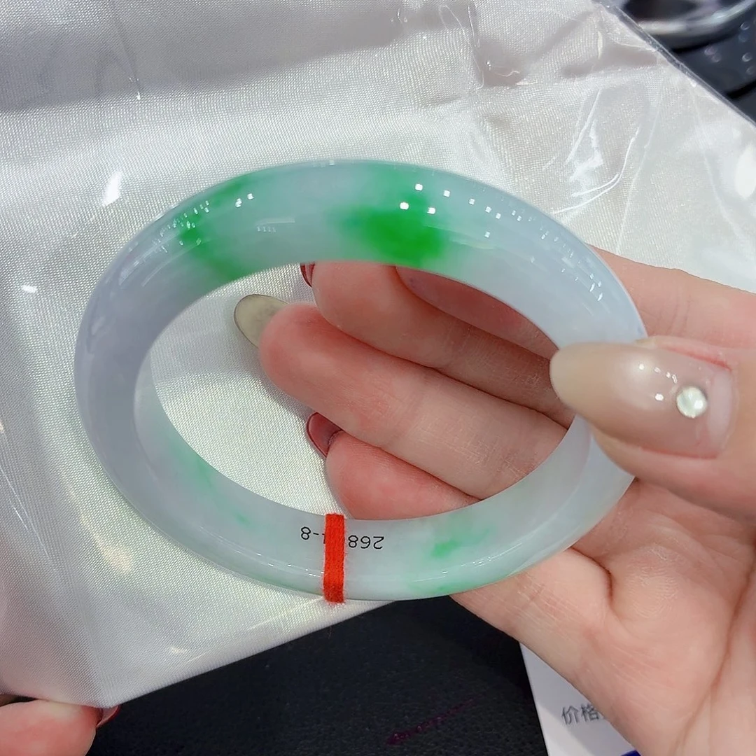 翡翠未镶嵌手镯翡翠58.5圈口（强推）