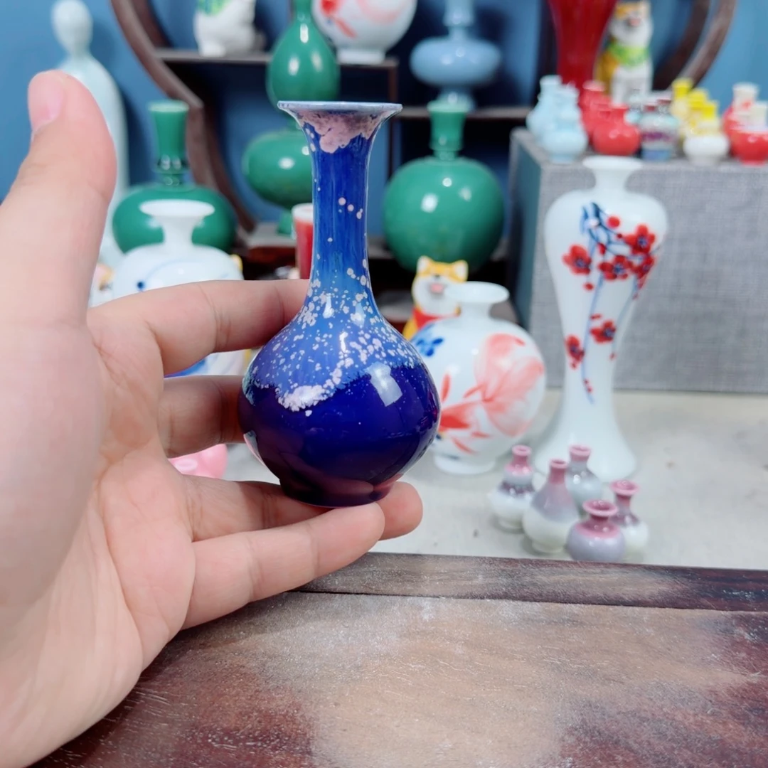陶瓷手工小花器摆件