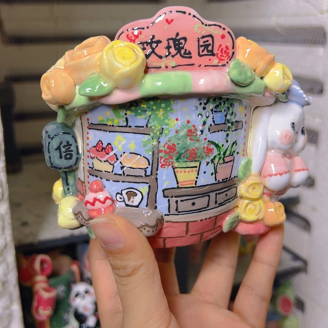 老梧家的手工多肉花盆