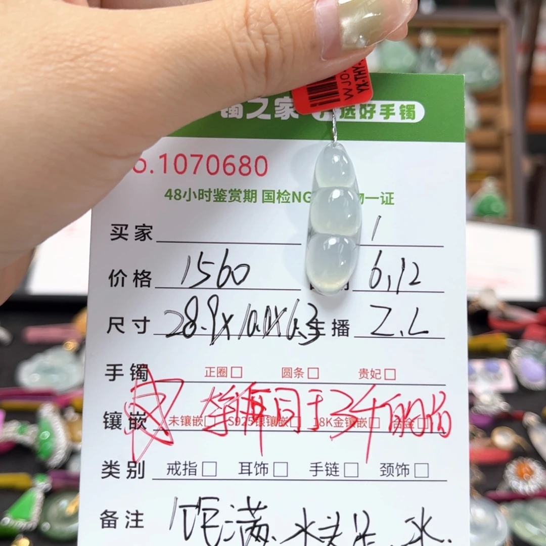 翡翠未镶嵌颈饰多人