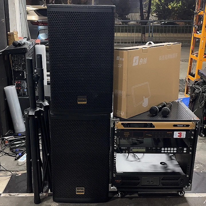包邮Small gun小钢炮12寸专业音响七件套+全新悠响点歌机