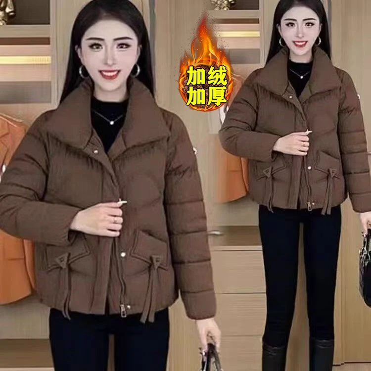 短款立领时尚2026新款棉服女冬季百搭加厚保暖小个子显瘦棉袄外套