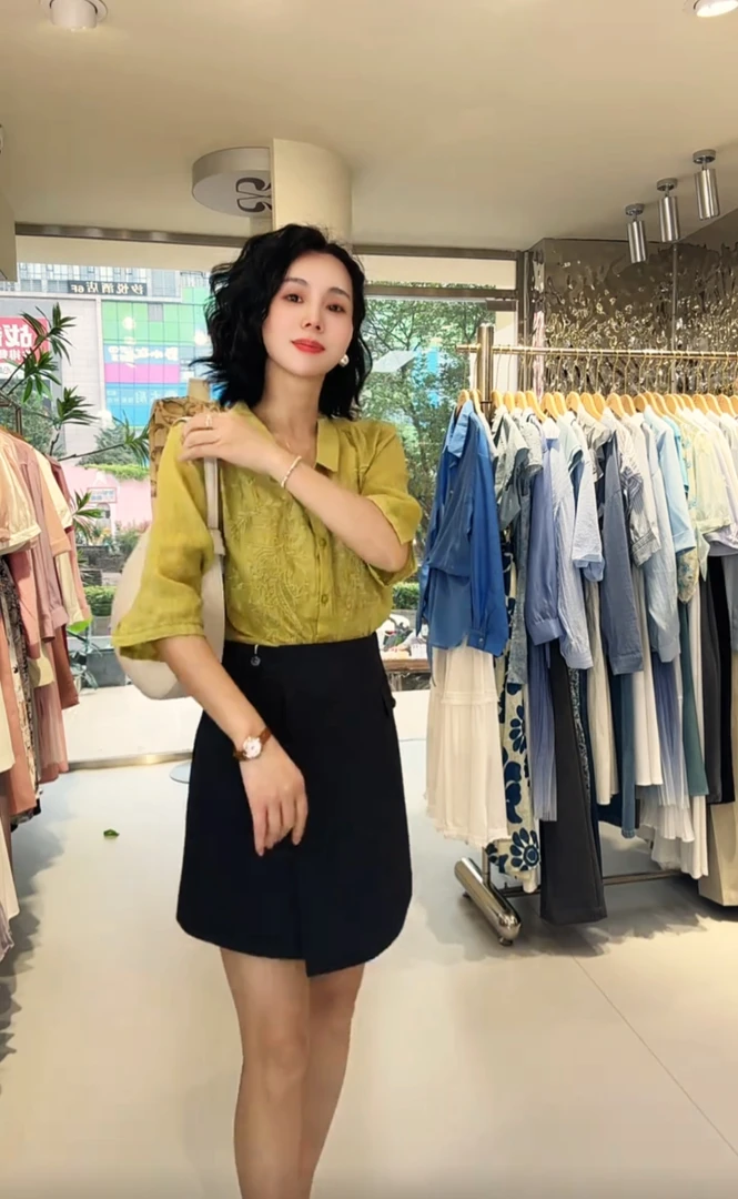 355*小个子不规则短款半身裙