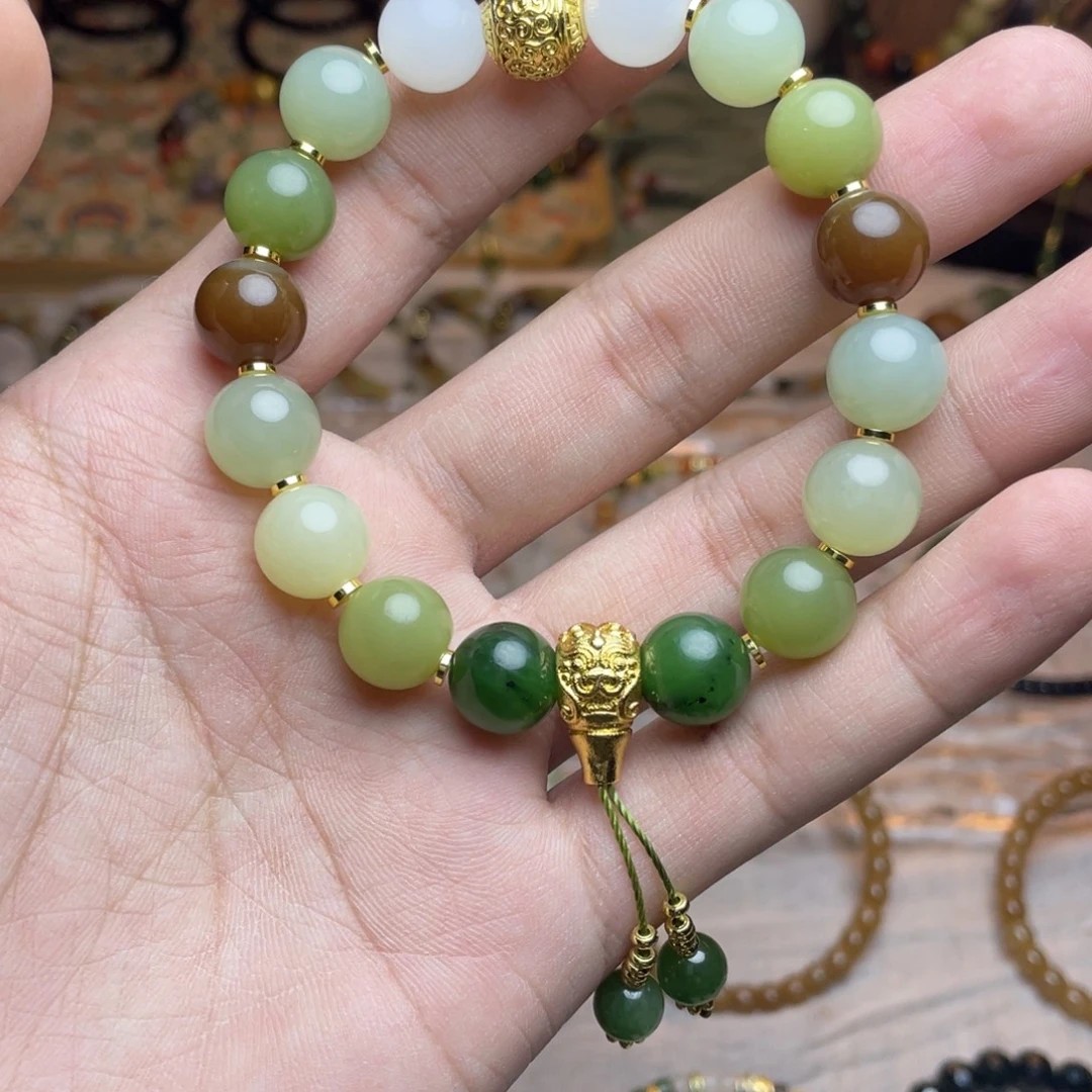 和田玉未镶嵌手链