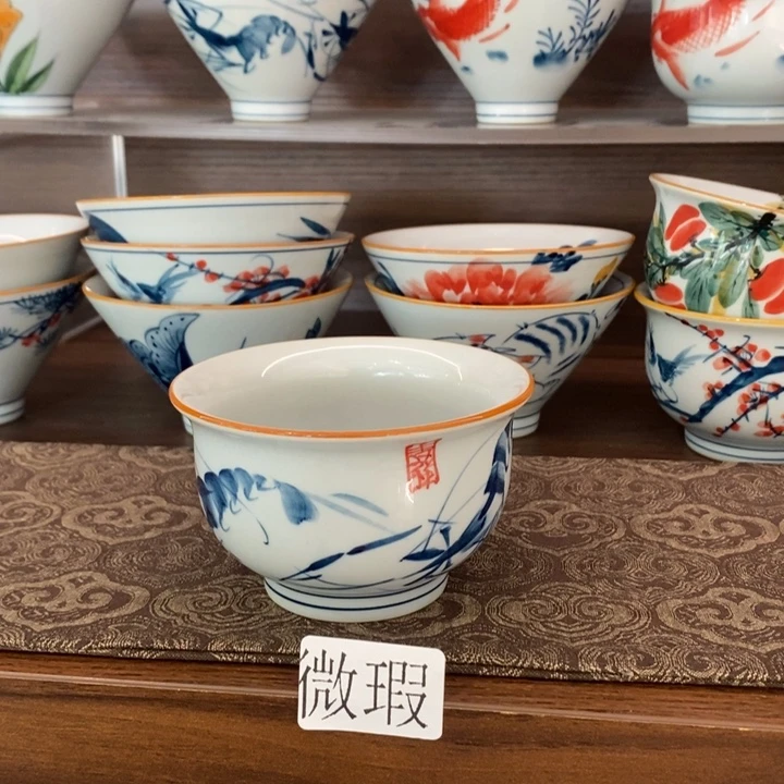 釉下老陶泥手工绘制