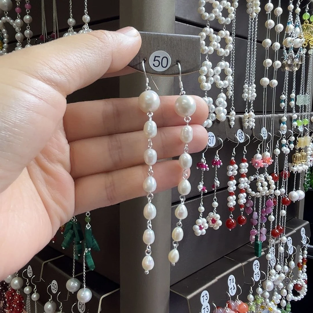 快****925银博雅手作S925纯银耳饰