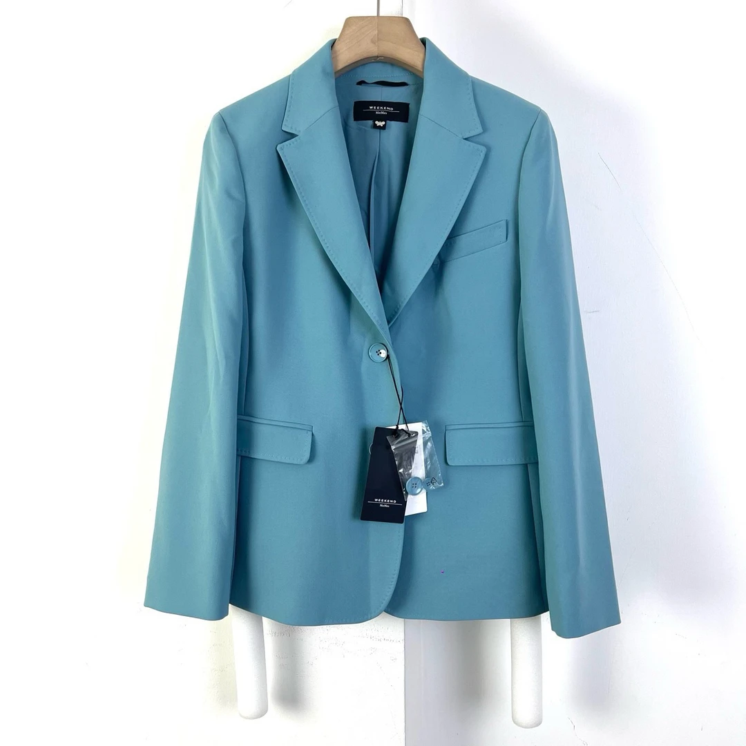 未使用 MaxMara 44码/42码/蓝色女士西装套装/11724.11729