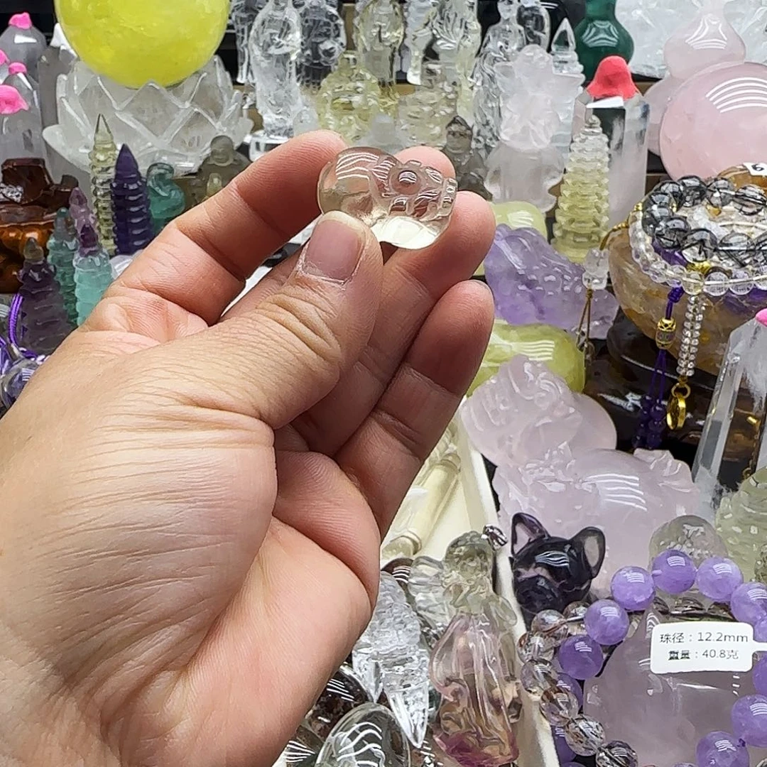 车挂水晶未镶嵌摆件