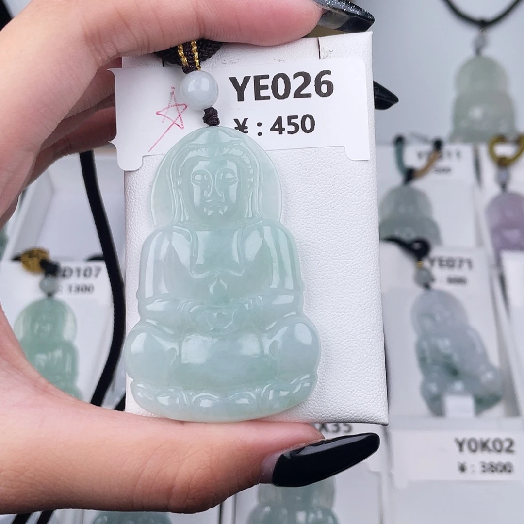 翡翠未镶嵌耳饰YE026