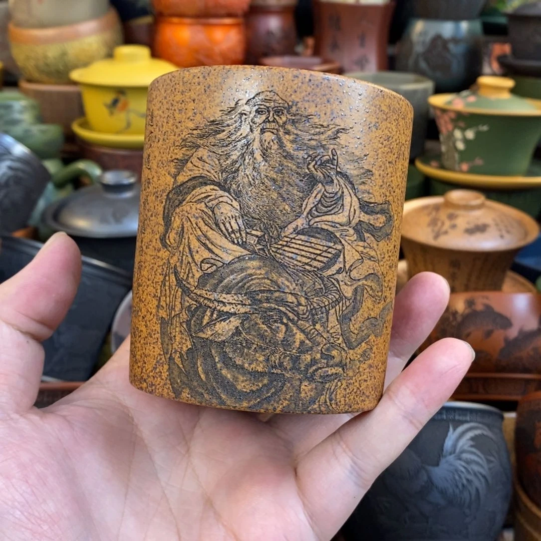 紫砂公道杯宜兴全手工紫砂杯