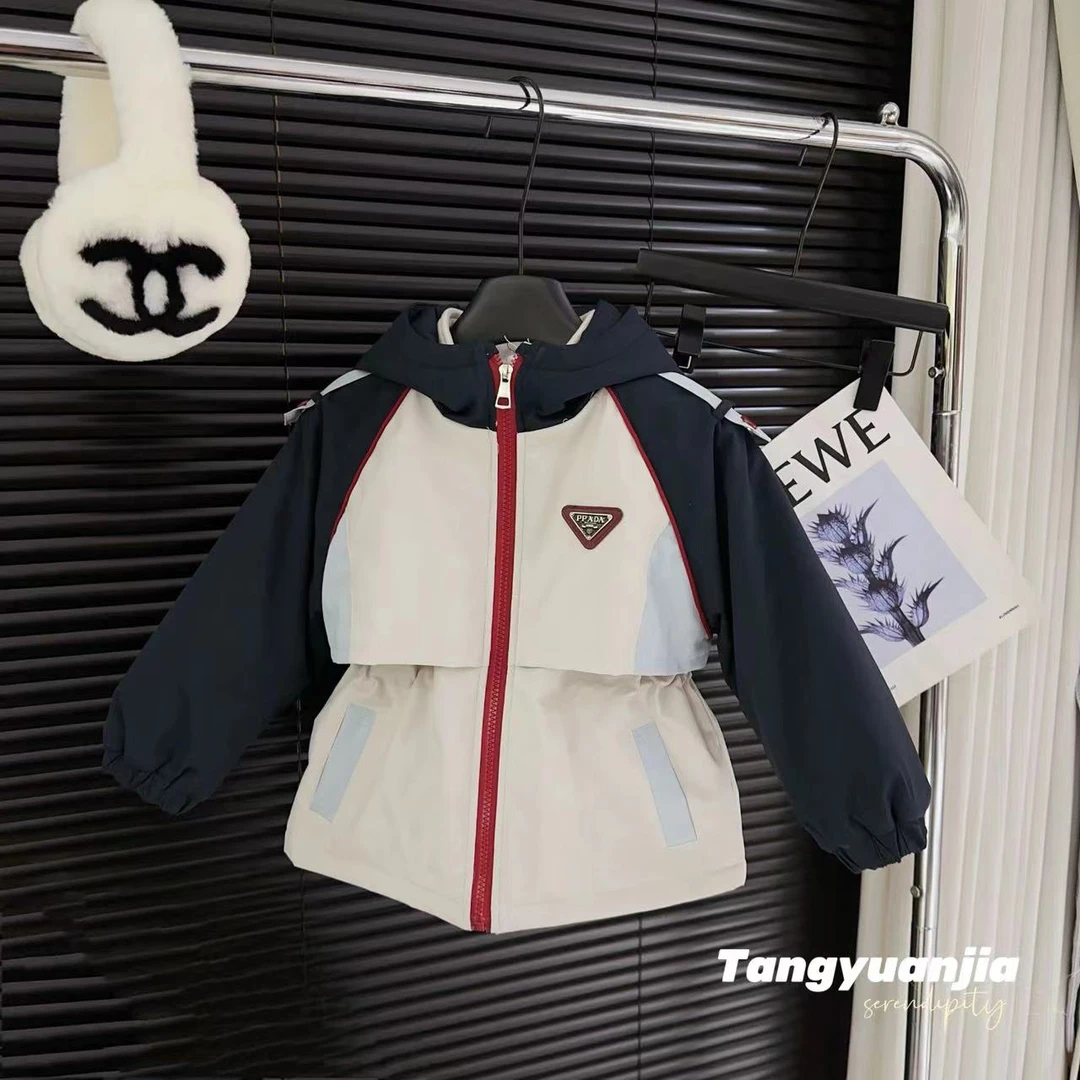 汤圆Glue pudding童装【防水胶囊】2025撞色阳离子冲锋衣 YA-3205