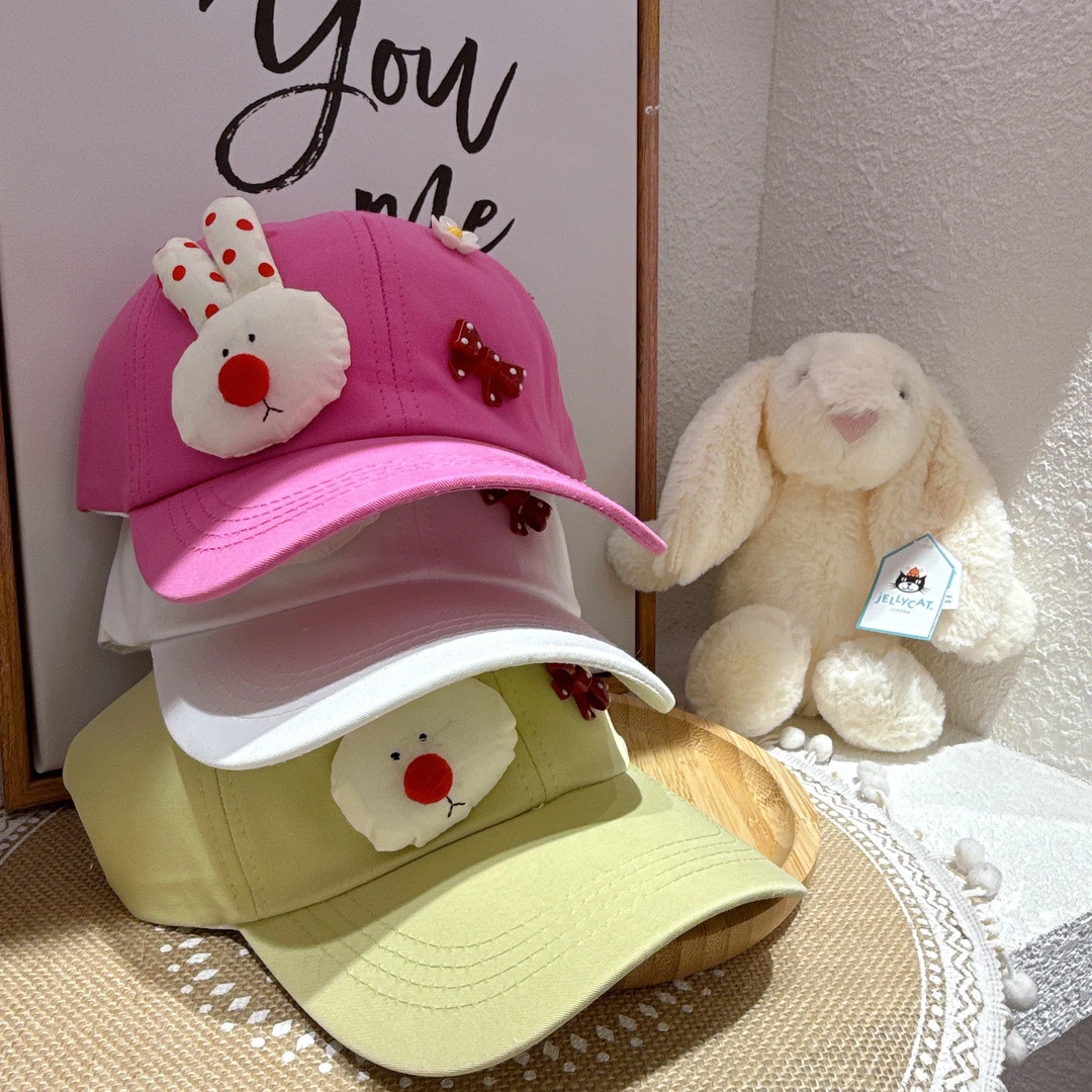 2025儿童帽子百搭棒球帽韩版时尚休闲春夏遮阳帽简约字母刺绣宝宝