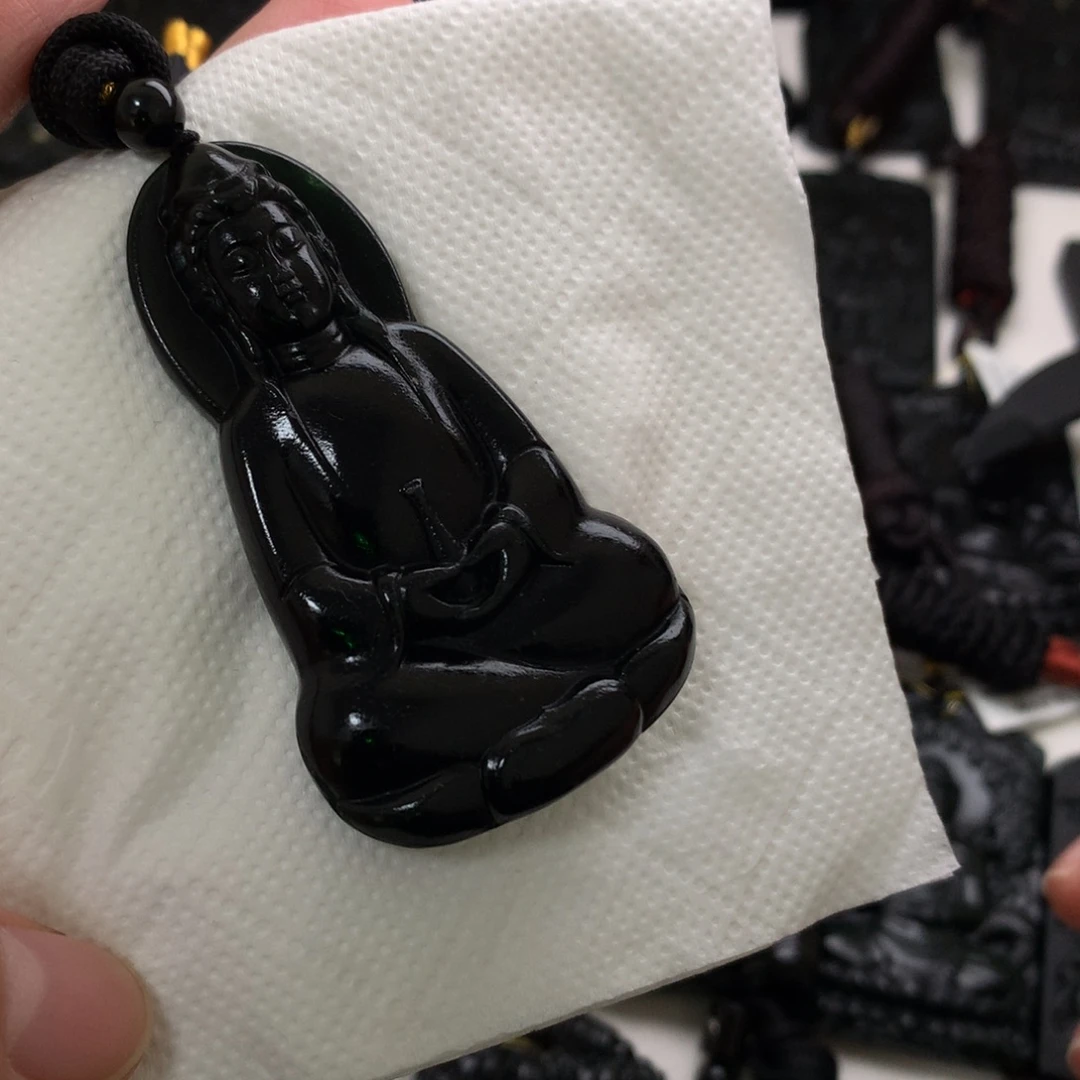天然a货钢琴黑挂件