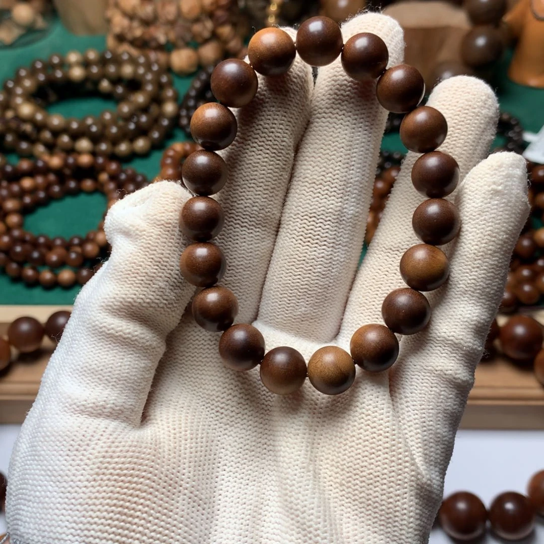 檀香木手串/手链老山檀香1.0横纹黑肉