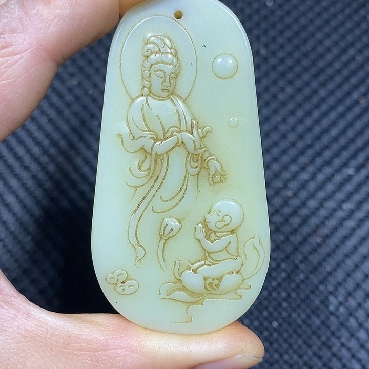 吊坠白玉菩提好物一图一物