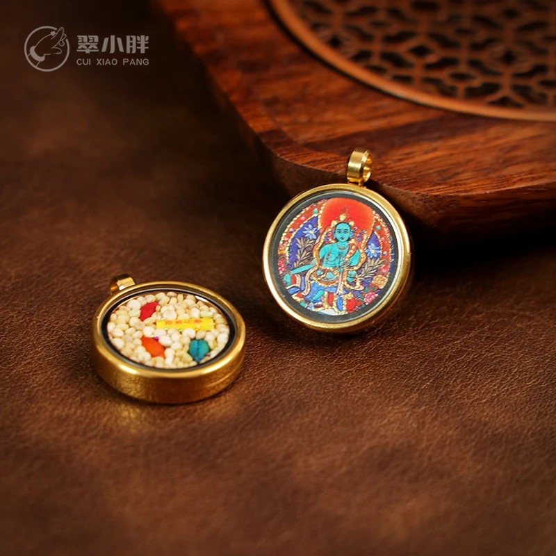 合金吊坠 翠小胖 度母吊坠