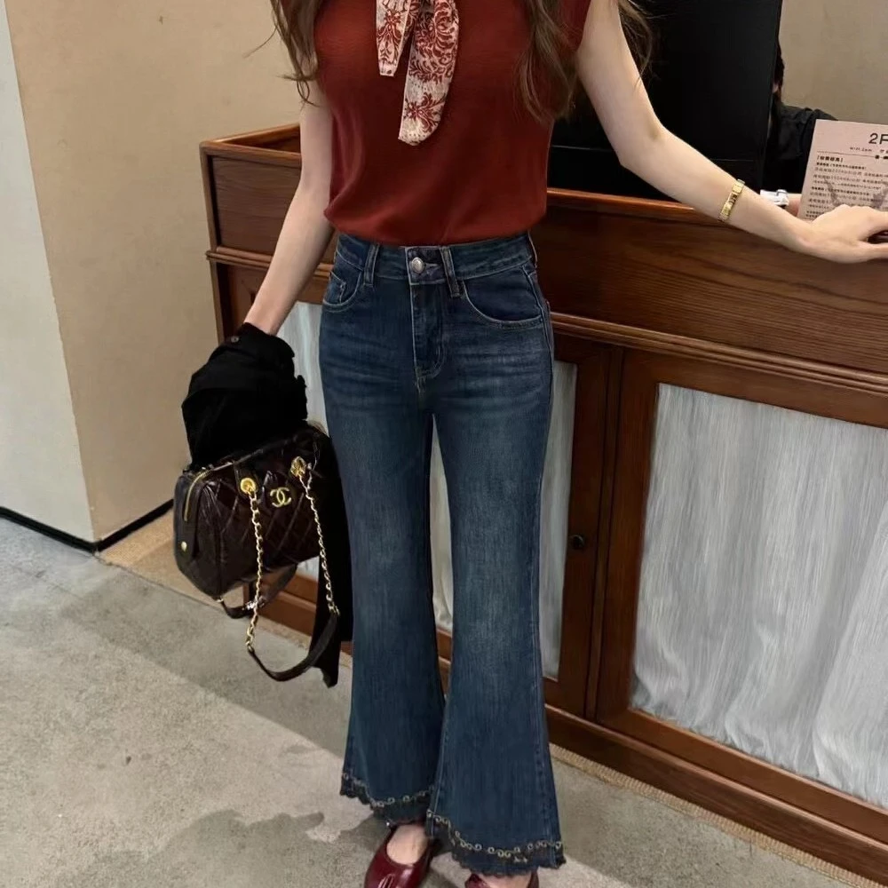 2025秋装款微辣牛仔裤