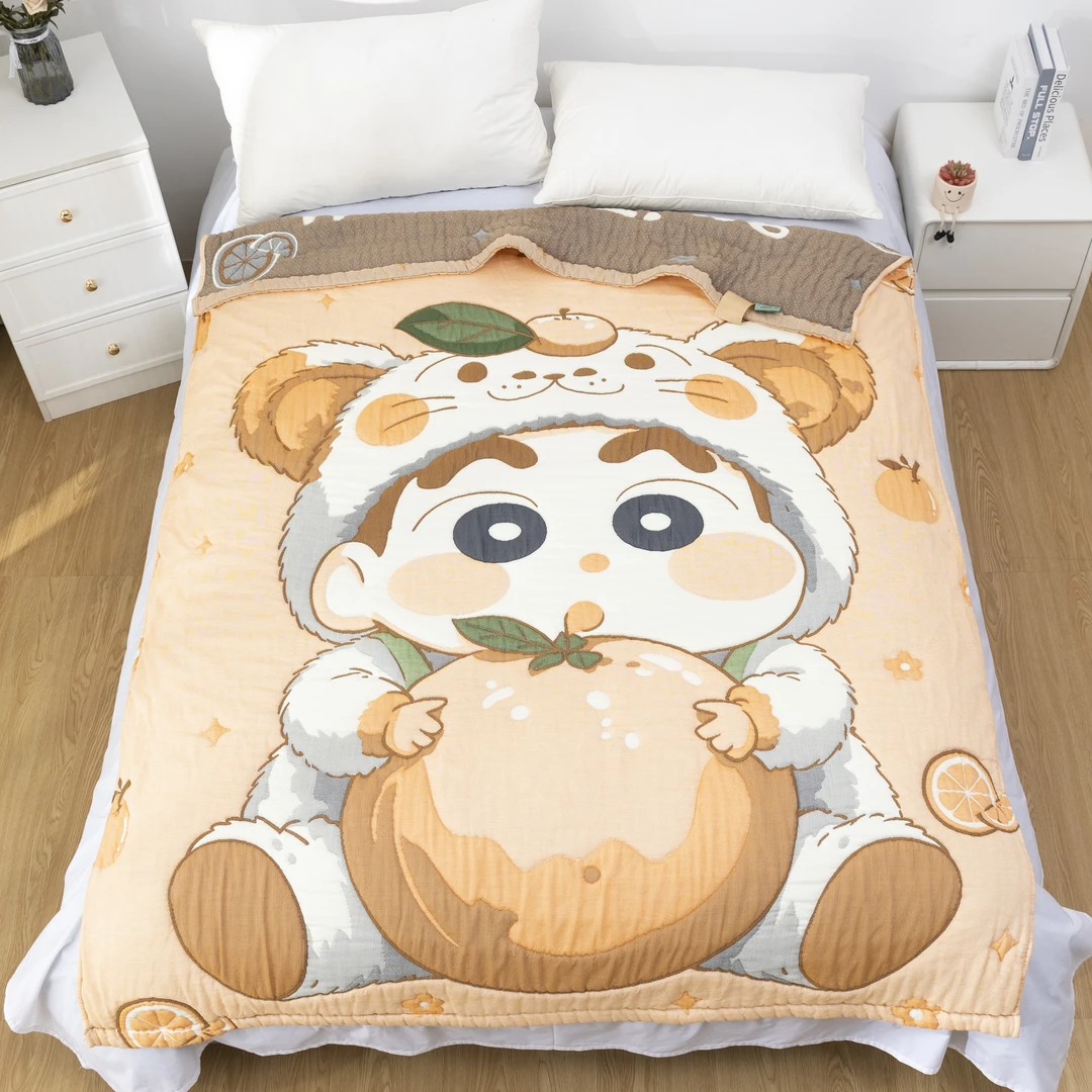 【小新】120*150  A类全棉纱布云朵泡芙被