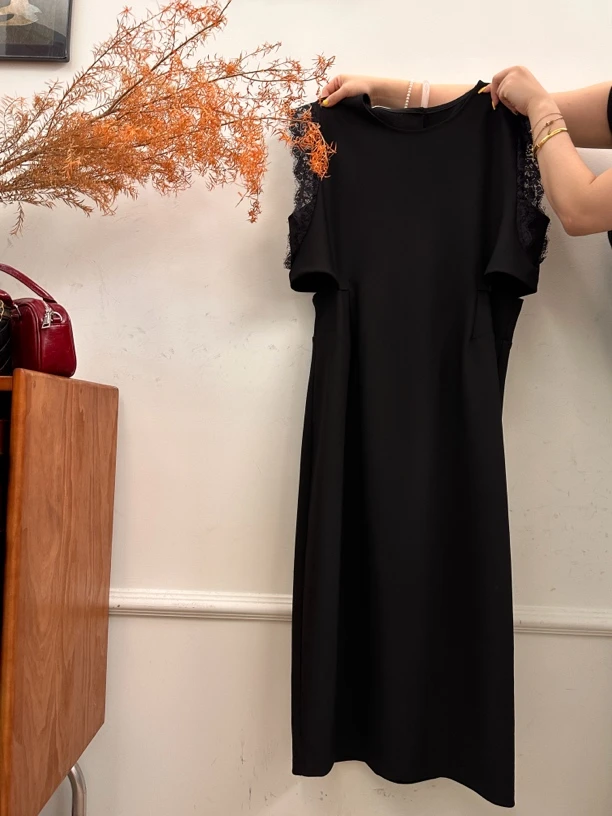 林杠杠夏季新品/气质显瘦无袖连衣裙