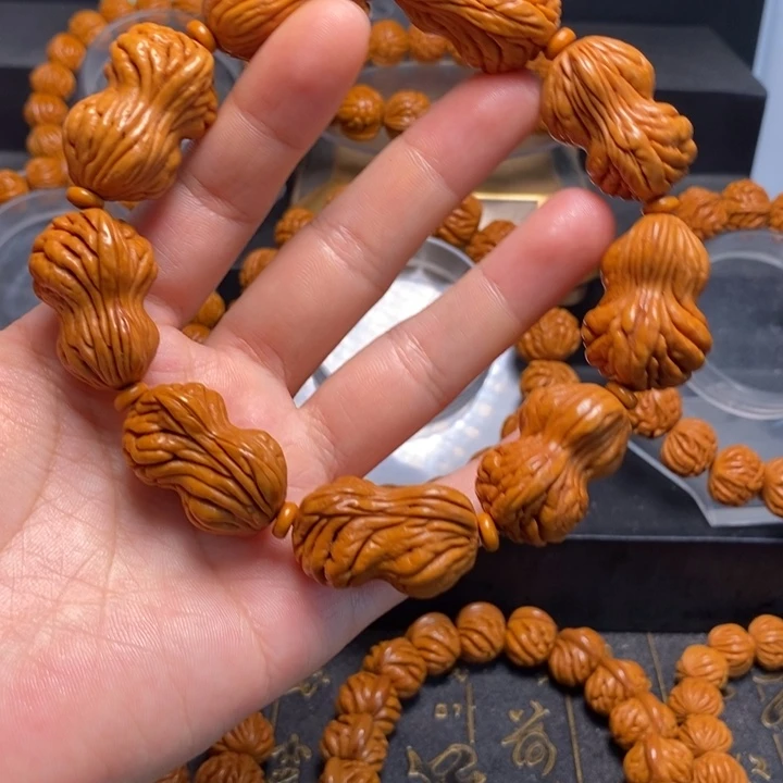 桃核手串花生手串