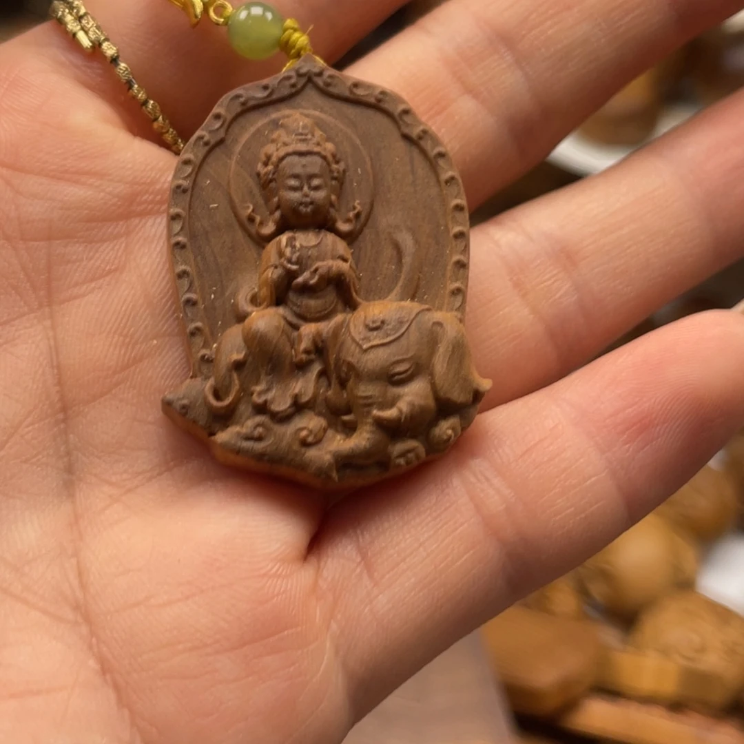 无事牌檀香木普贤